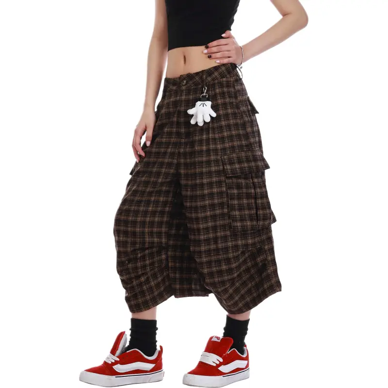 VINMUK Cargo Shorts Unisex Brown-6