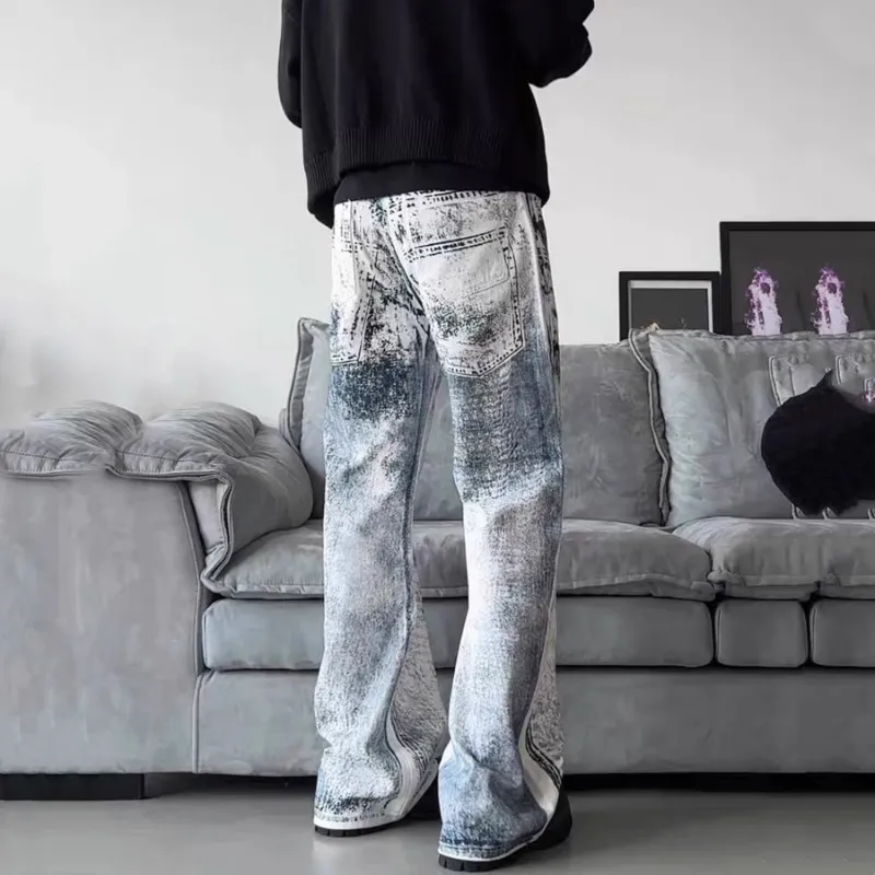 VINMUK Jeans Unisex Ink Wash White-4