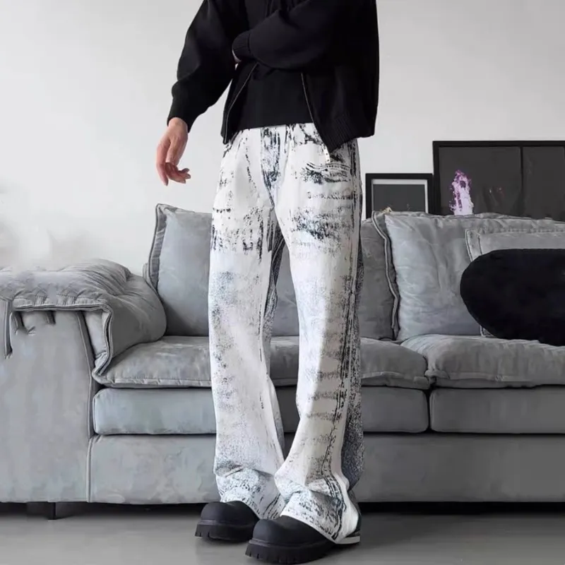 VINMUK Jeans Unisex Ink Wash White-5