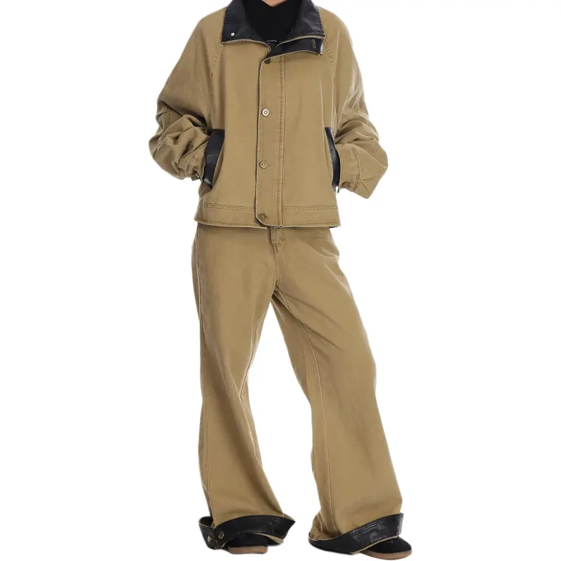 VINMUK Casual Suit Unisex Khaki-6