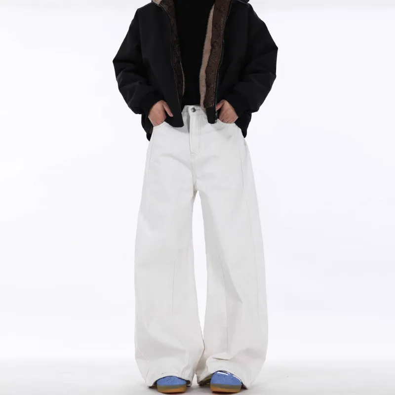 VINMUK Jeans Unisex White-5