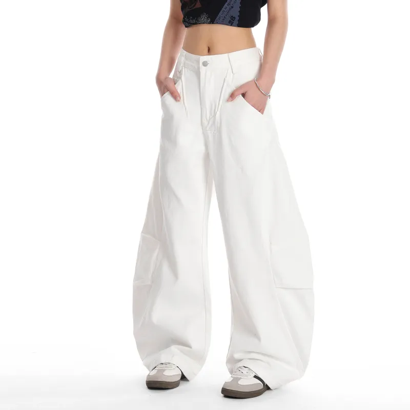 VINMUK Jeans Unisex White-4