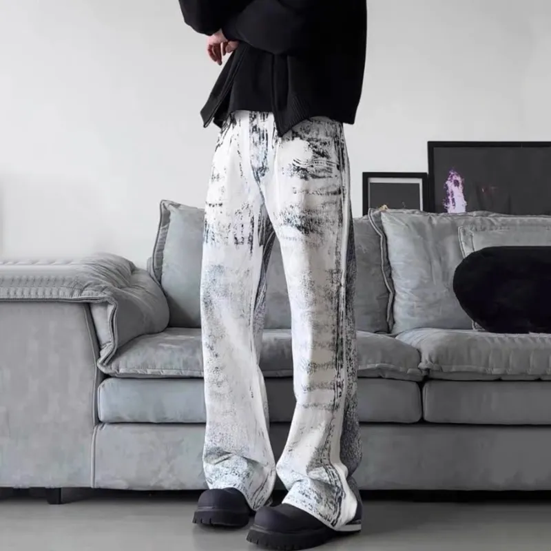 VINMUK Jeans Unisex Ink Wash White-2