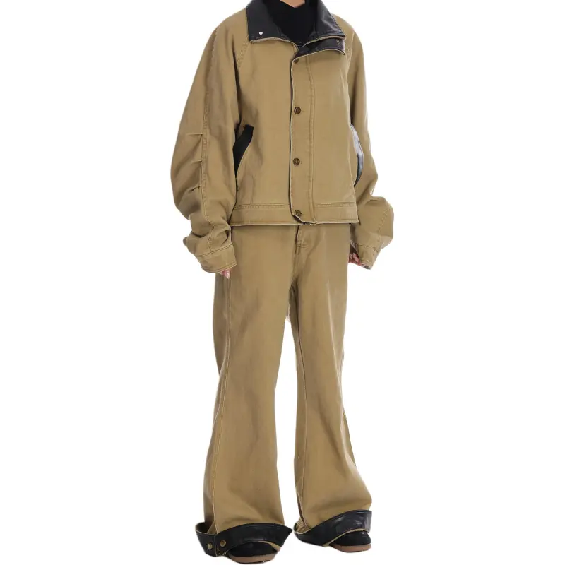VINMUK Casual Suit Unisex Khaki-5
