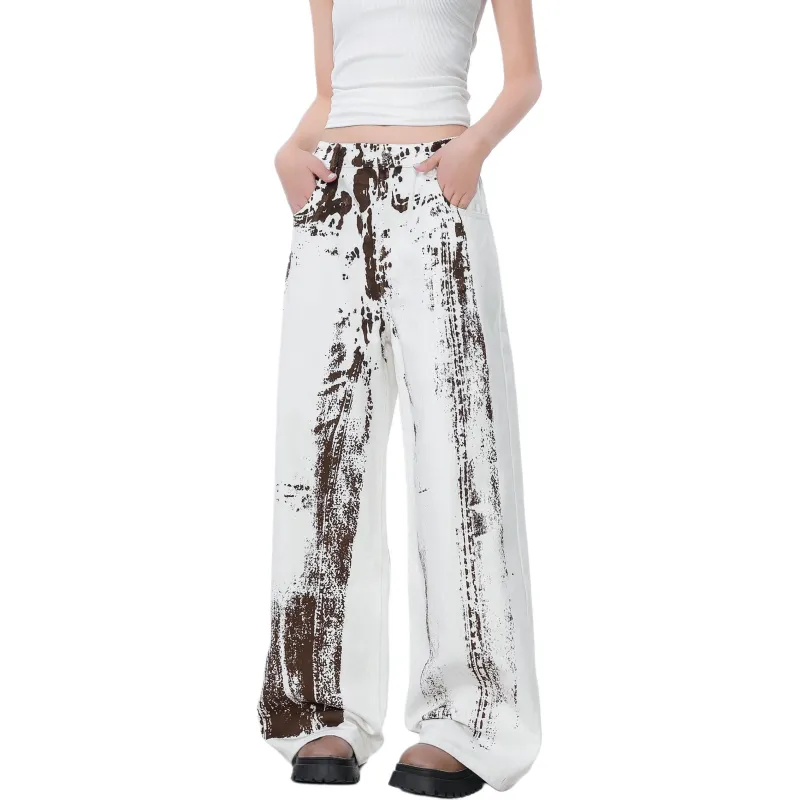 VINMUK Jeans Unisex White-5