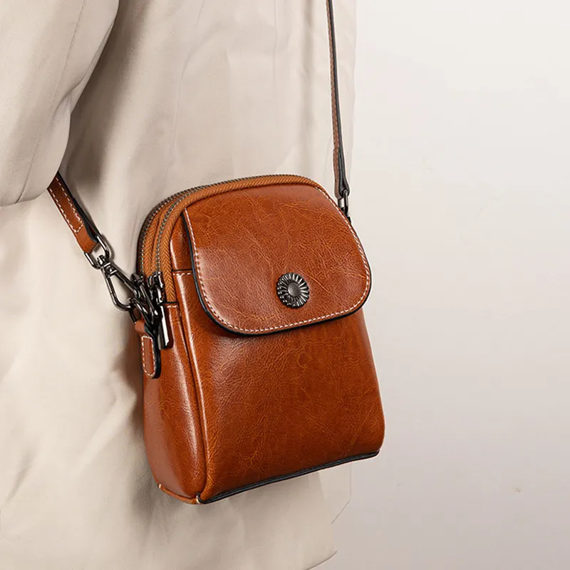 Yalu Cow Split Leather Shoulder Bag, Crossbody Bag Women's Multicolor-6