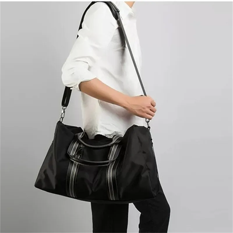 Yalu Oxford Travel Bag Unisex Black-2