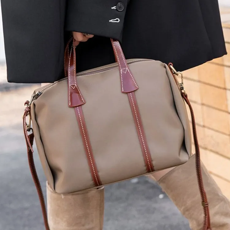 Yalu Oxford Crossbody Bags Handbags Regular Women's Khaki/Black-6