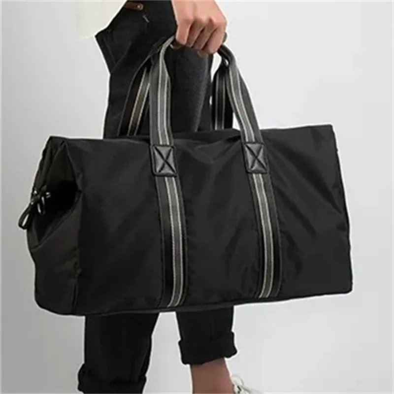 Yalu Oxford Travel Bag Unisex Black-3