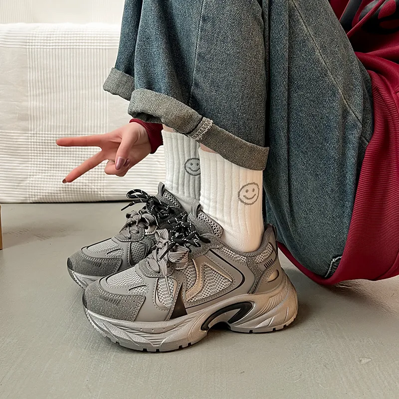 Turns By Turns Waterproof Coverage Height Increase Low Top Chunky Sneakers Women's-6