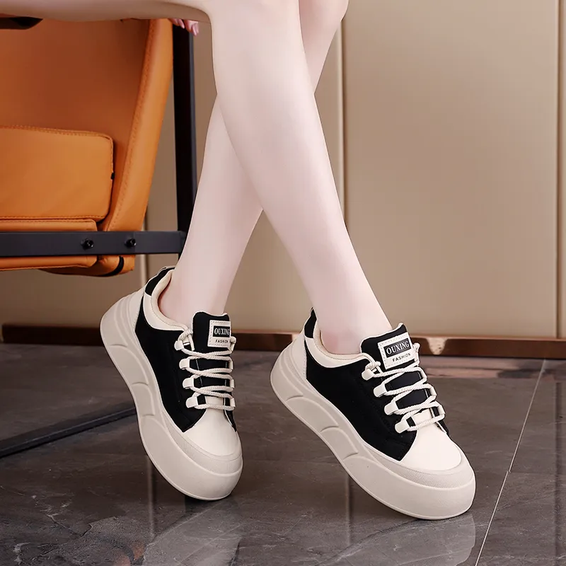 Turns By Turns Slip Resistant Height Increasing Low Top Skateboard Shoes Unisex-5