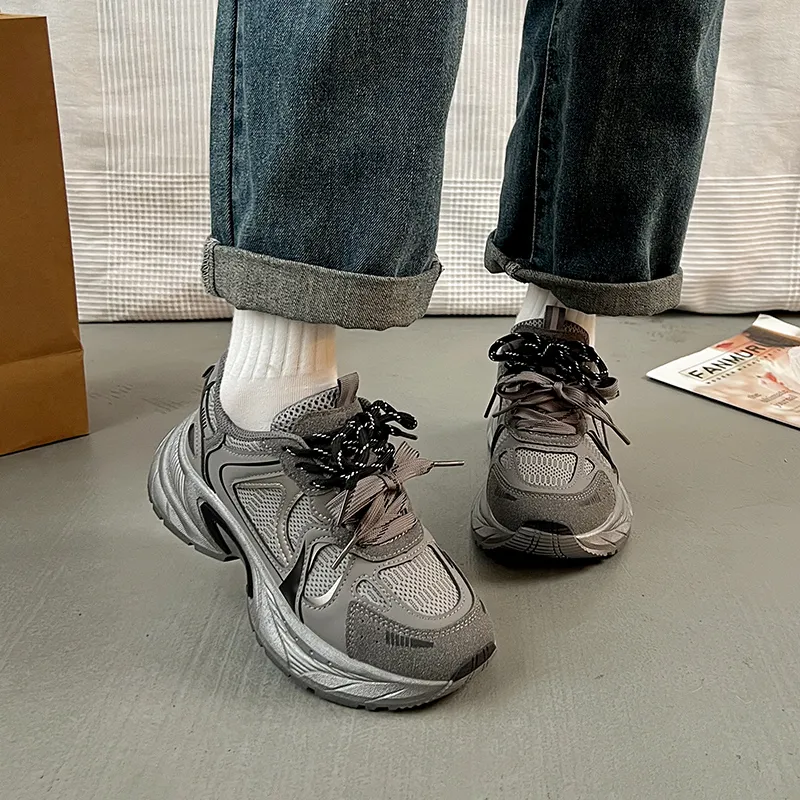 Turns By Turns Waterproof Coverage Height Increase Low Top Chunky Sneakers Women's-5
