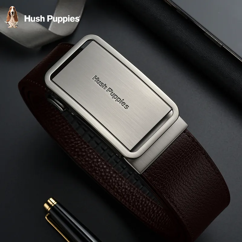 Hush Puppies Cow Leather Belts Men's Width  3.5cm-2