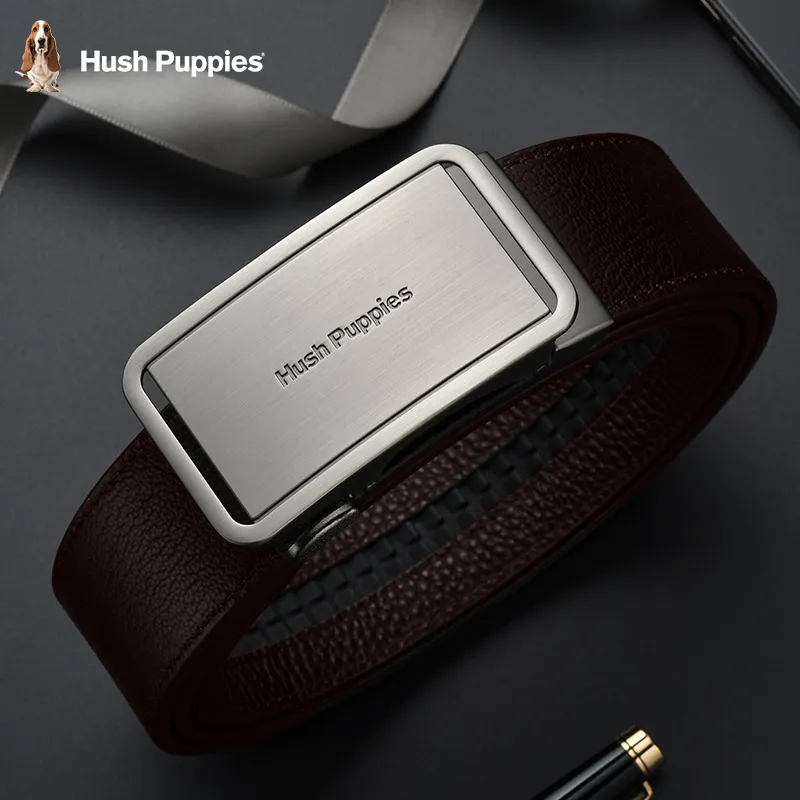 Hush Puppies Cow Leather Belts Men's Width  3.5cm-4