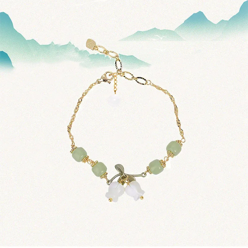 MAX&LOVE White Jade Bodhi Bracelets Unisex-4