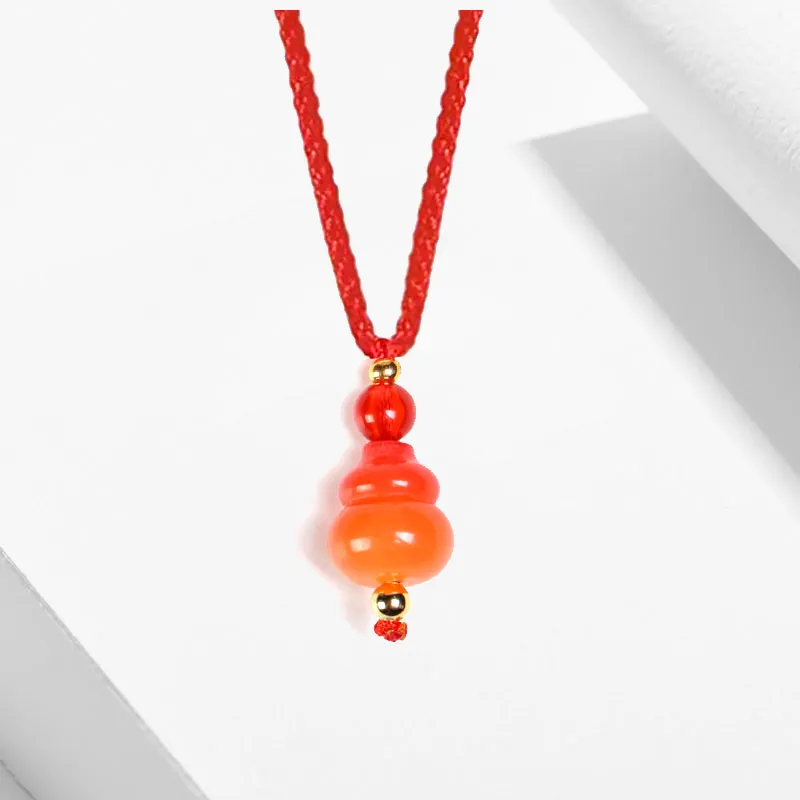 MAX&LOVE White Jade Bodhi Necklaces Unisex-4