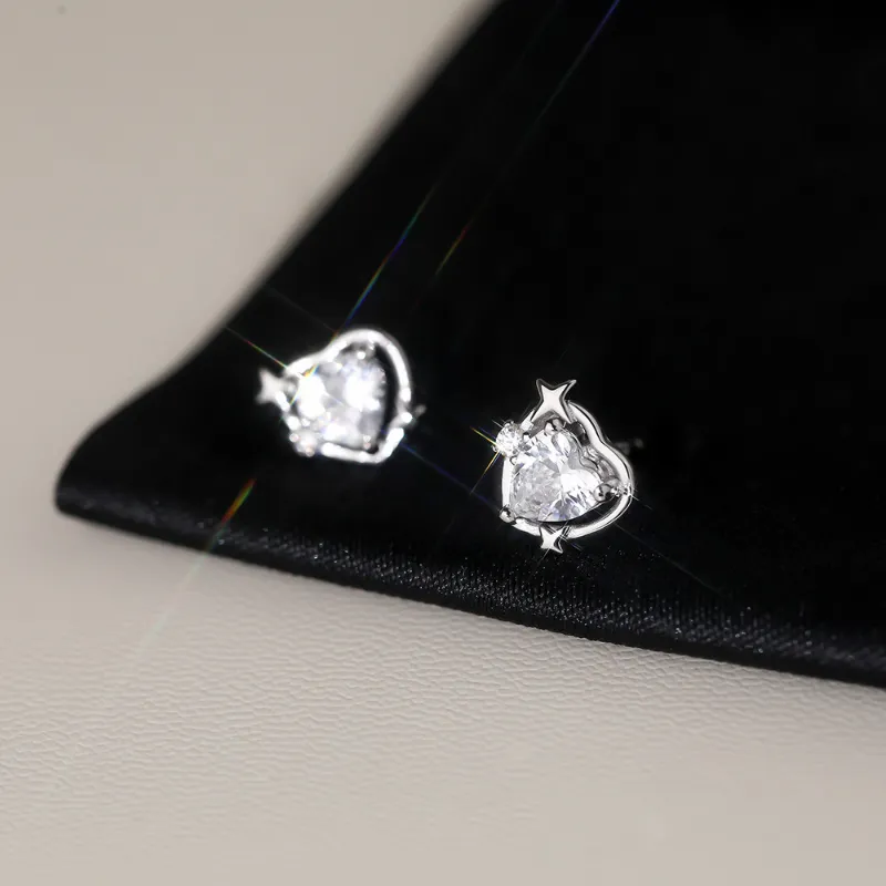 TAOHUAZHAOZHAO S 999 Fine Silver Stud Earrings Women's-5