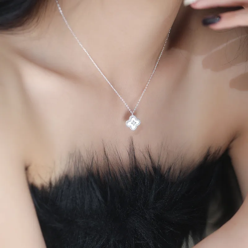 TAOHUAZHAOZHAO S 999 Fine Silver Necklaces Women's-1