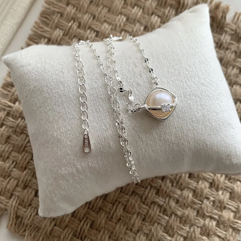 TAOHUAZHAOZHAO S925 Silver Necklaces Women's-4