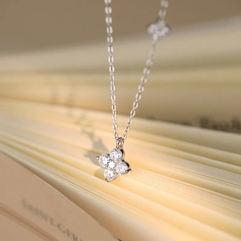 Peach Blossom Radiance S 999 Fine Silver Necklaces Women's-5