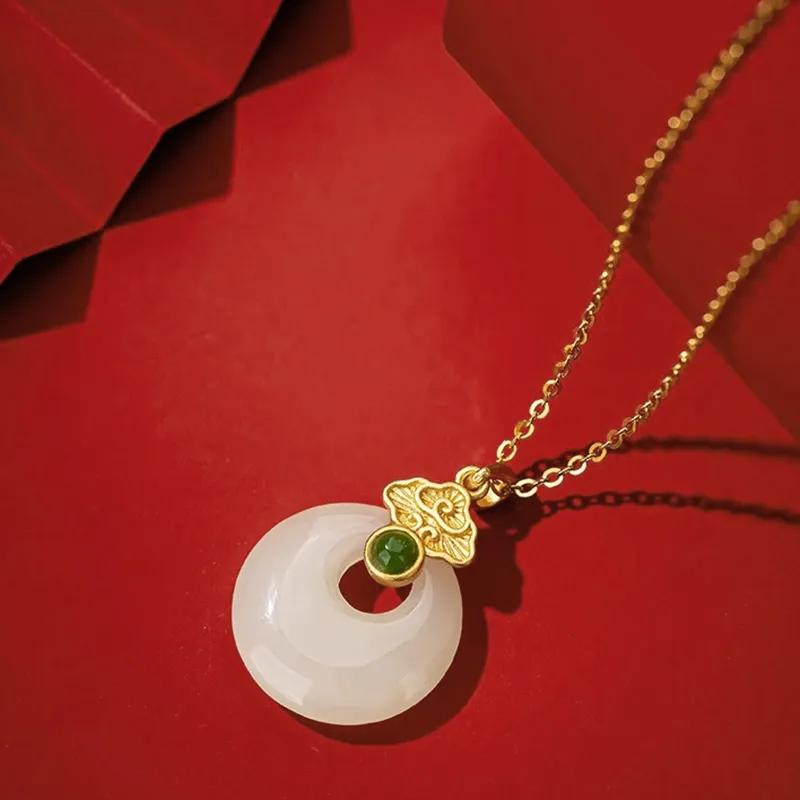 TAOHUAZHAOZHAO Chalcedony Necklaces Women's-4