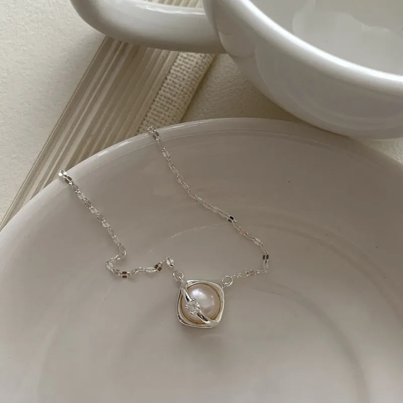 TAOHUAZHAOZHAO S925 Silver Necklaces Women's-5