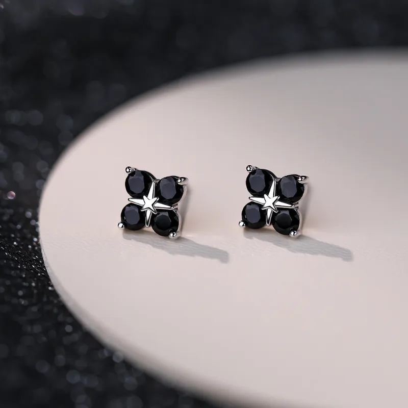TAOHUAZHAOZHAO 999 Fine Silver Stud Earrings Women's-9