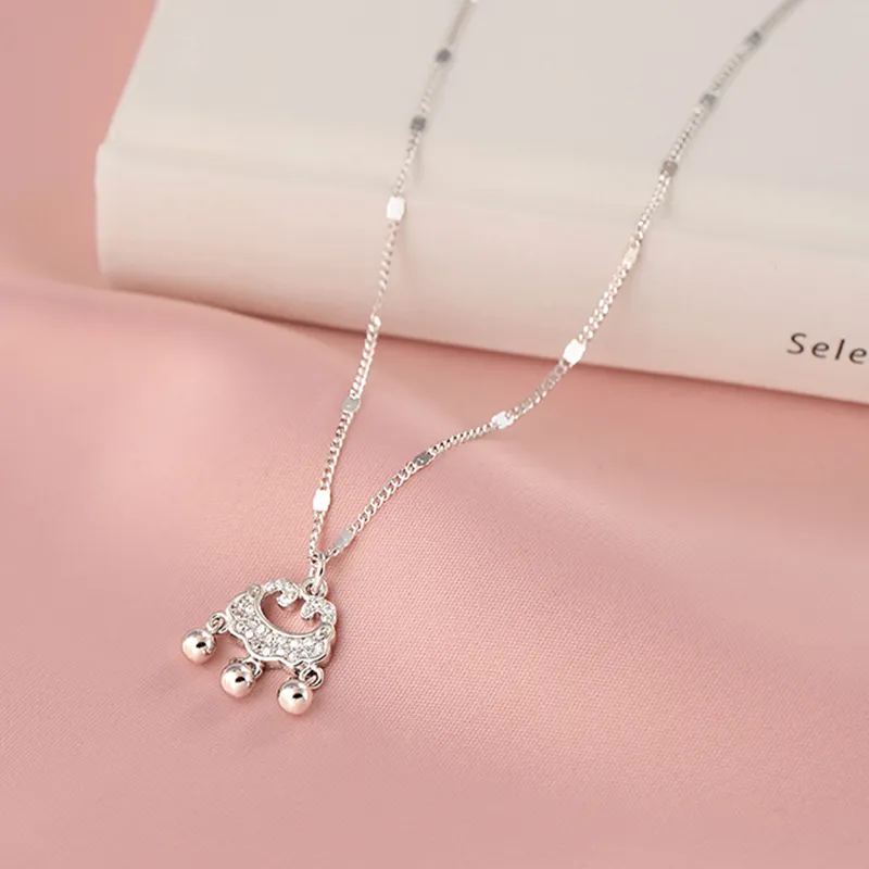 TAOHUAZHAOZHAO Silver Plated Copper Necklaces Women's-3