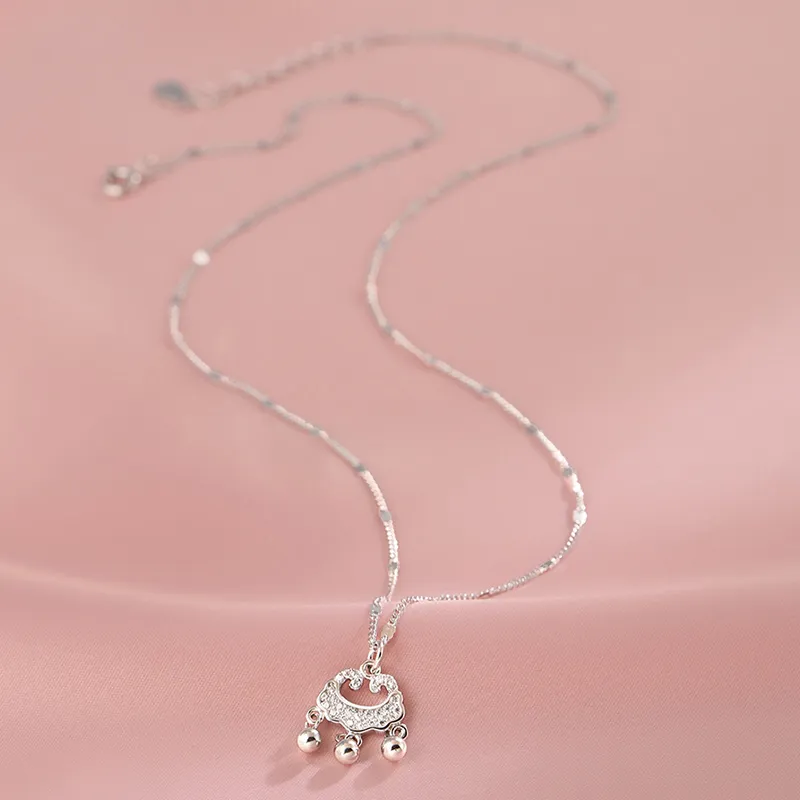 TAOHUAZHAOZHAO Silver Plated Copper Necklaces Women's-5