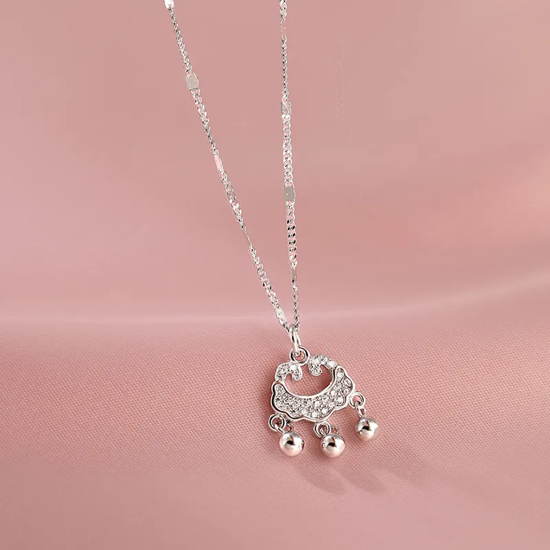 TAOHUAZHAOZHAO Silver Plated Copper Necklaces Women's-4