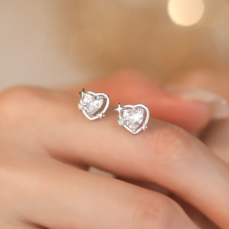TAOHUAZHAOZHAO S 999 Fine Silver Stud Earrings Women's-4