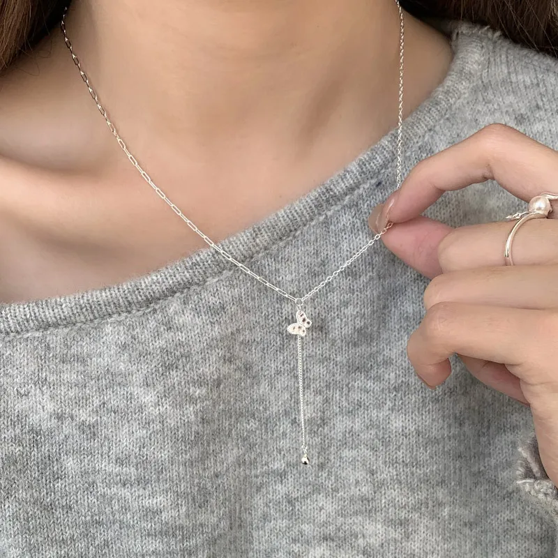 TAOHUAZHAOZHAO S925 Silver Necklaces Women's-1