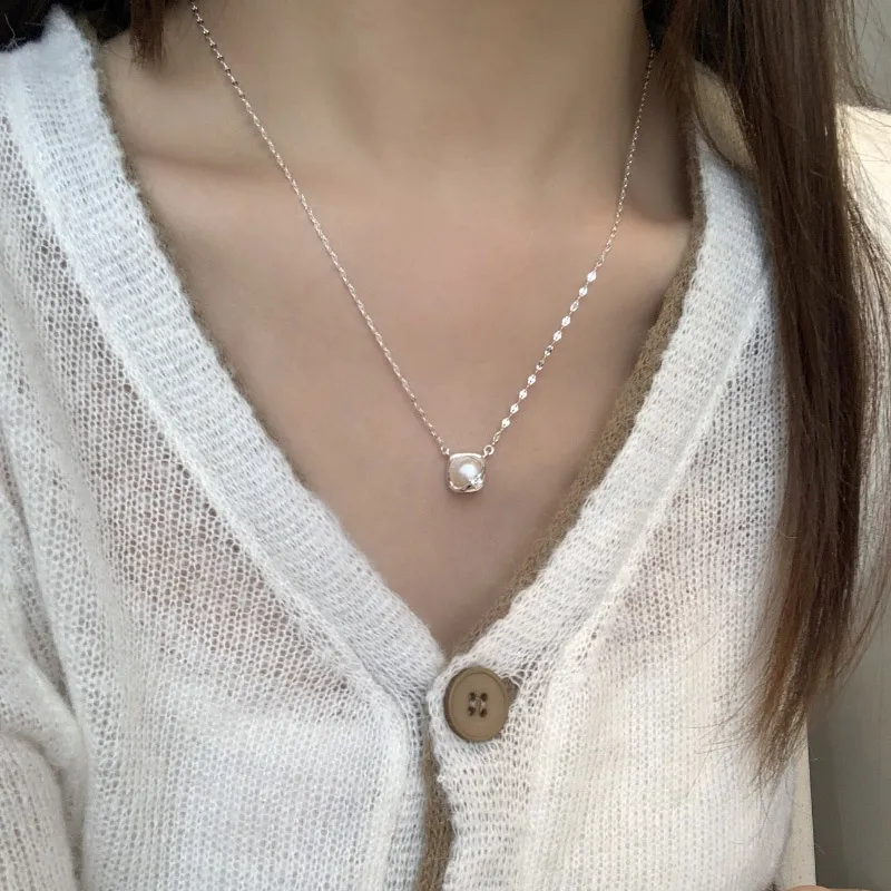 TAOHUAZHAOZHAO S925 Silver Necklaces Women's-2