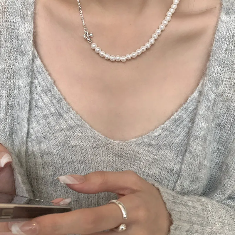 TAOHUAZHAOZHAO S925 Silver Necklaces Women's-2