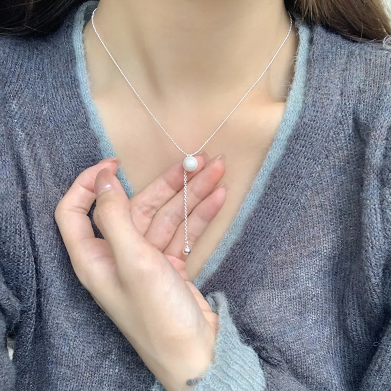 TAOHUAZHAOZHAO S925 Silver Necklaces Women's-2