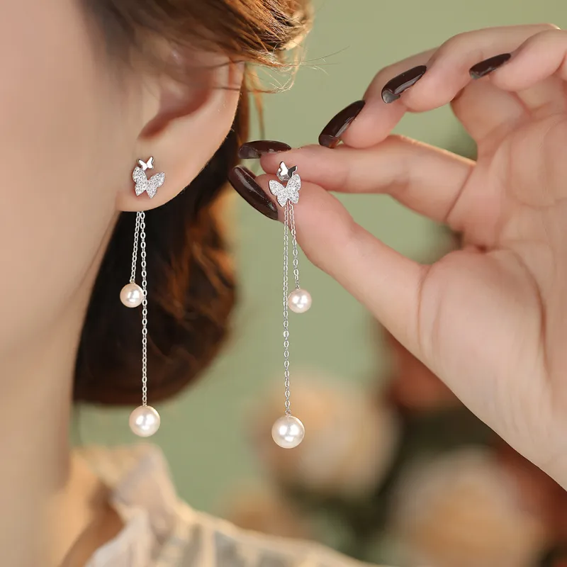 TAOHUAZHAOZHAO S925 Silver Earrings Women's-1