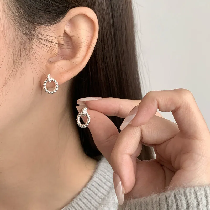 TAOHUAZHAOZHAO S925 Silver Earrings Women's-2