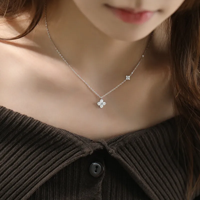 Peach Blossom Radiance S 999 Fine Silver Necklaces Women's-2