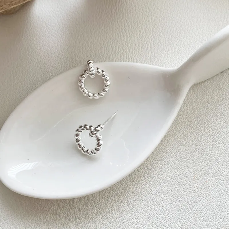 TAOHUAZHAOZHAO S925 Silver Earrings Women's-1