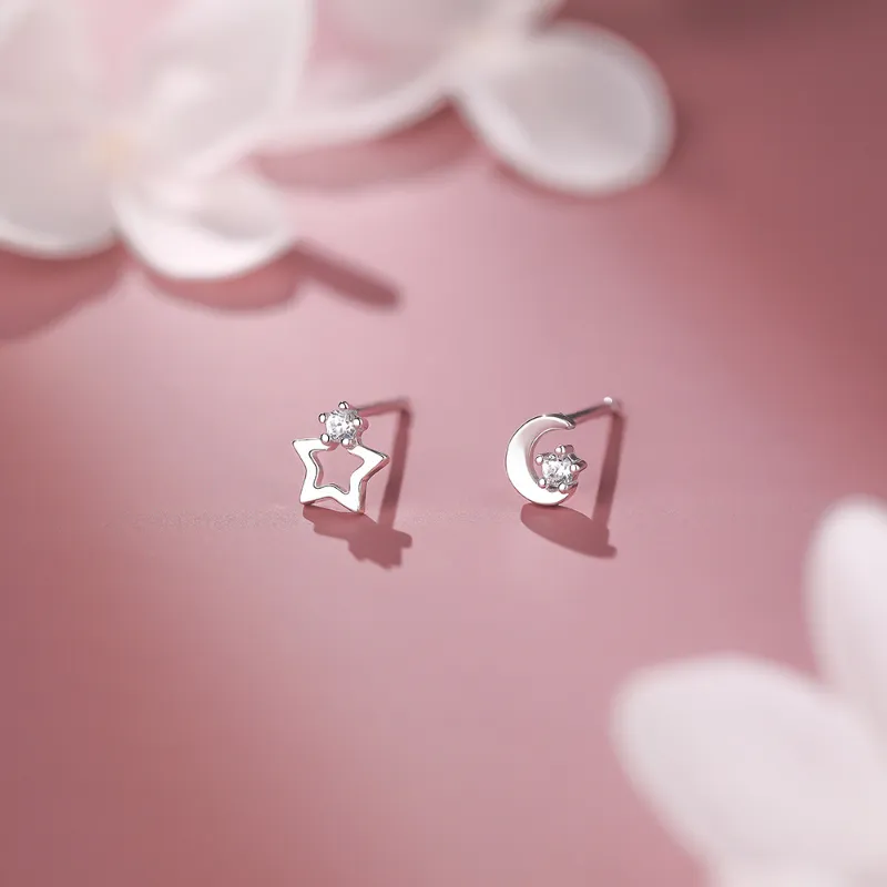TAOHUAZHAOZHAO S 999 Fine Silver Stud Earrings Women's-5
