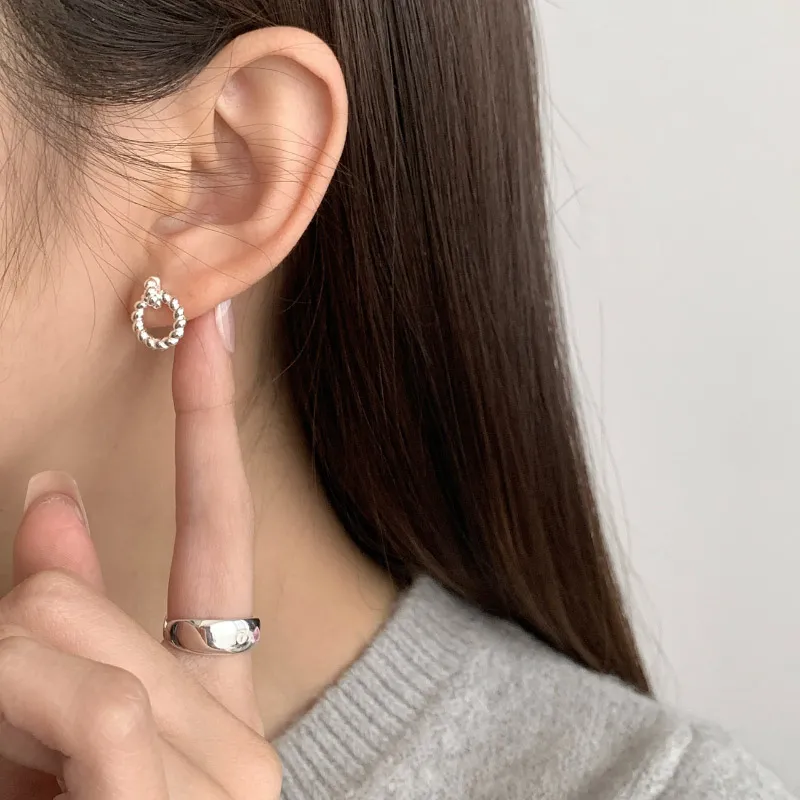TAOHUAZHAOZHAO S925 Silver Earrings Women's-4