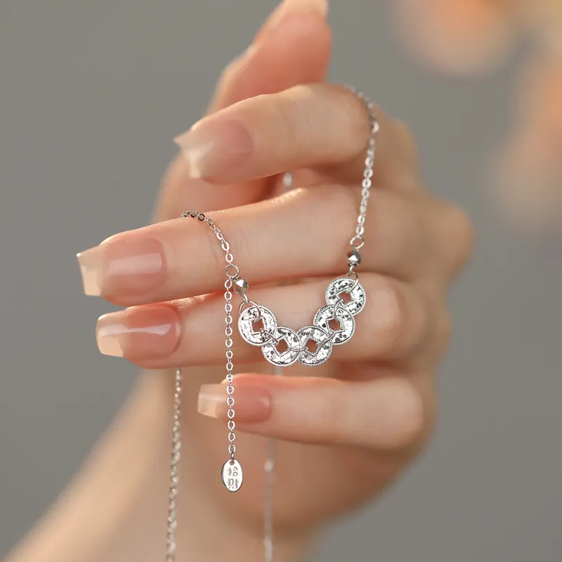TAOHUAZHAOZHAO S925 Silver Necklaces Women's-2