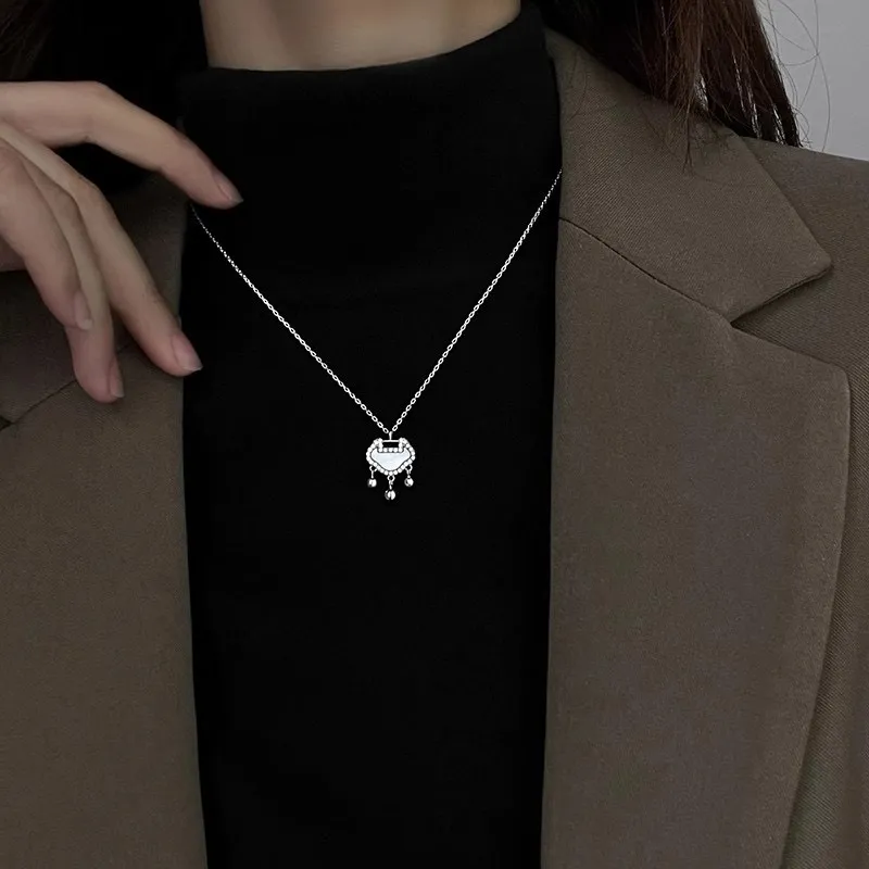 TAOHUAZHAOZHAO Silver Plated Copper Necklaces Women's-1