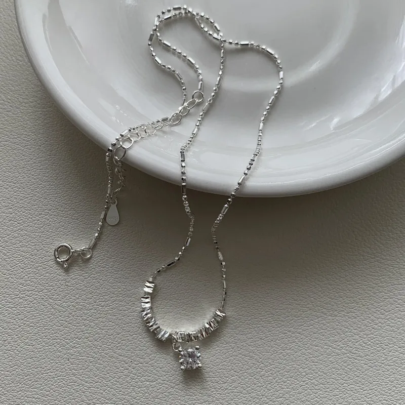 TAOHUAZHAOZHAO S925 Silver Necklaces Women's-4