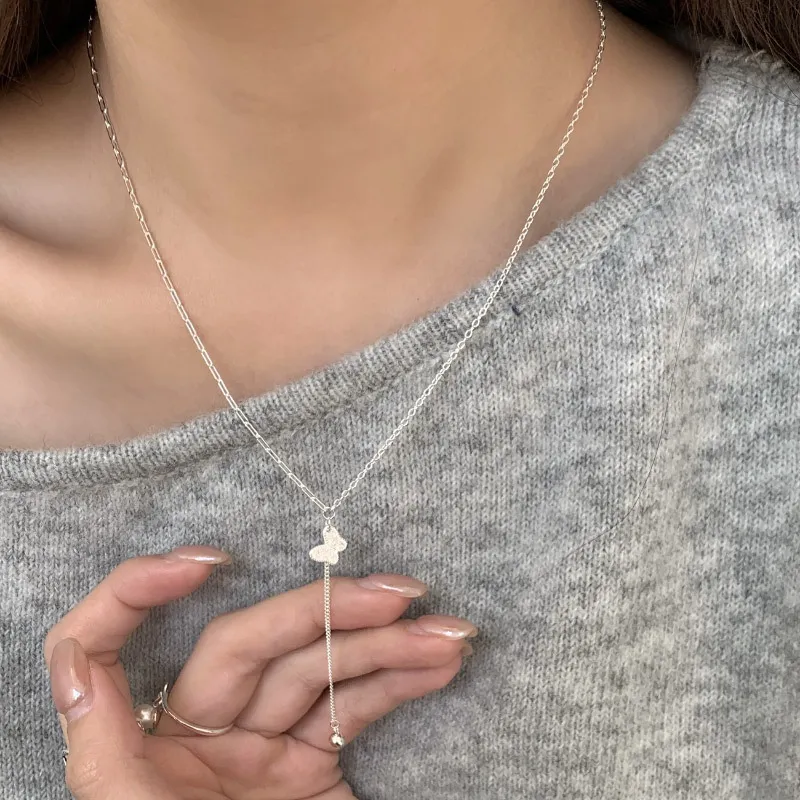 TAOHUAZHAOZHAO S925 Silver Necklaces Women's-2