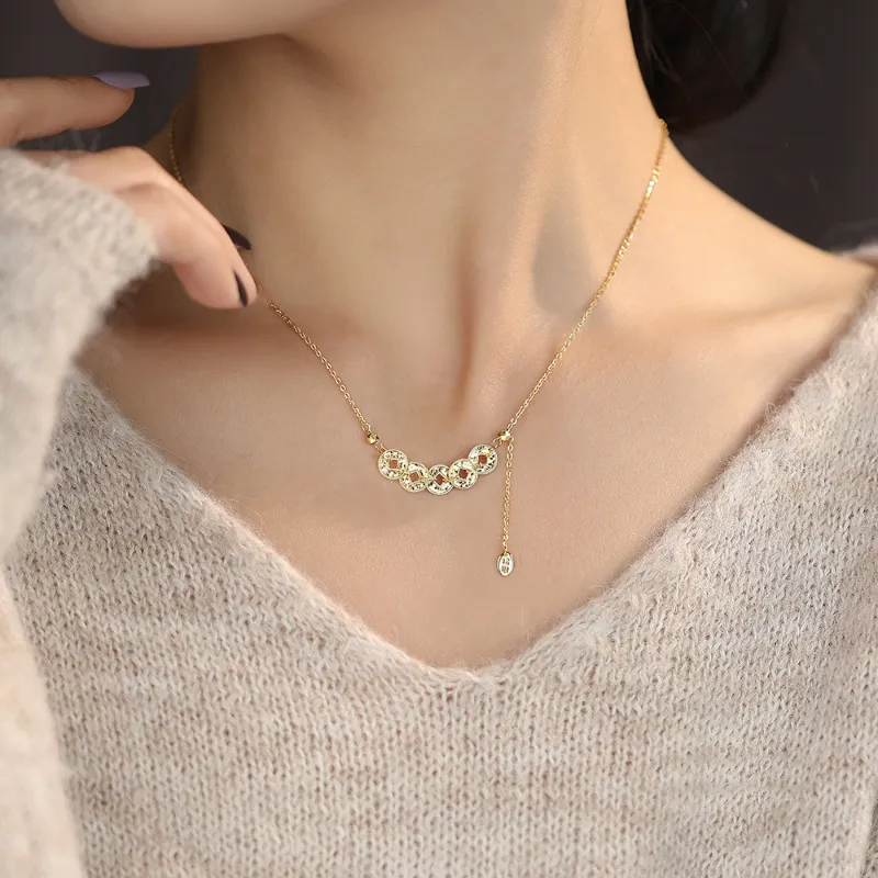 TAOHUAZHAOZHAO S925 Silver Necklaces Women's-1