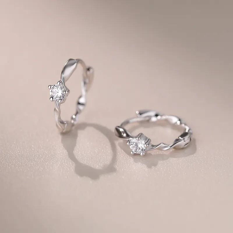TAOHUAZHAOZHAO S 999 Fine Silver Earrings Women's-4