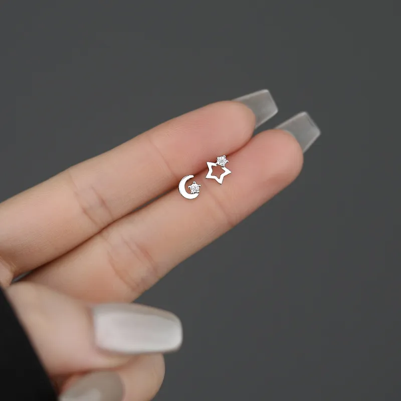 TAOHUAZHAOZHAO S 999 Fine Silver Stud Earrings Women's-4