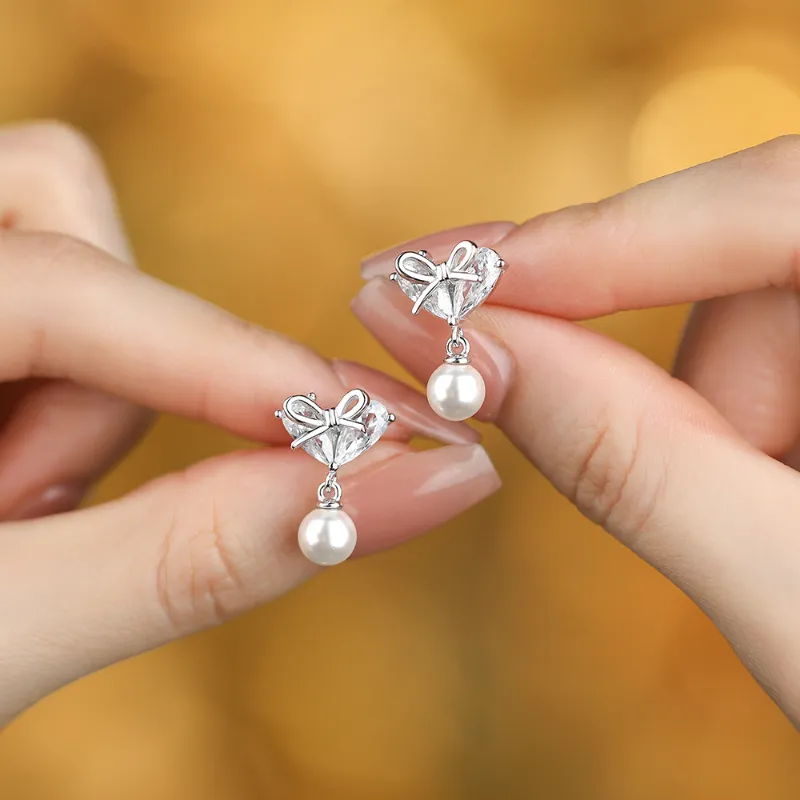 TAOHUAZHAOZHAO S 999 Fine Silver Stud Earrings Women's-4
