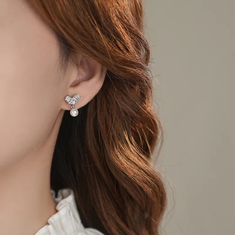 TAOHUAZHAOZHAO S 999 Fine Silver Stud Earrings Women's-2